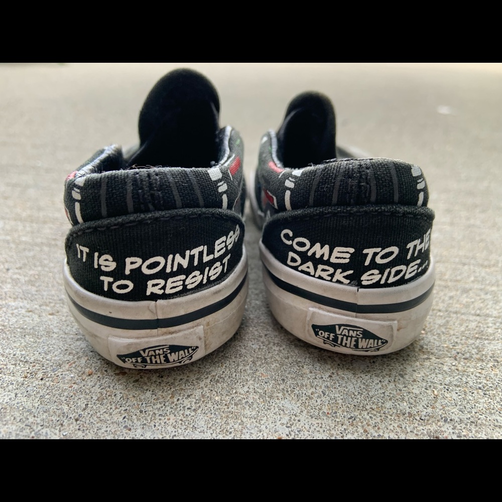 Vans Darth Vader shoes size Toddler US 4